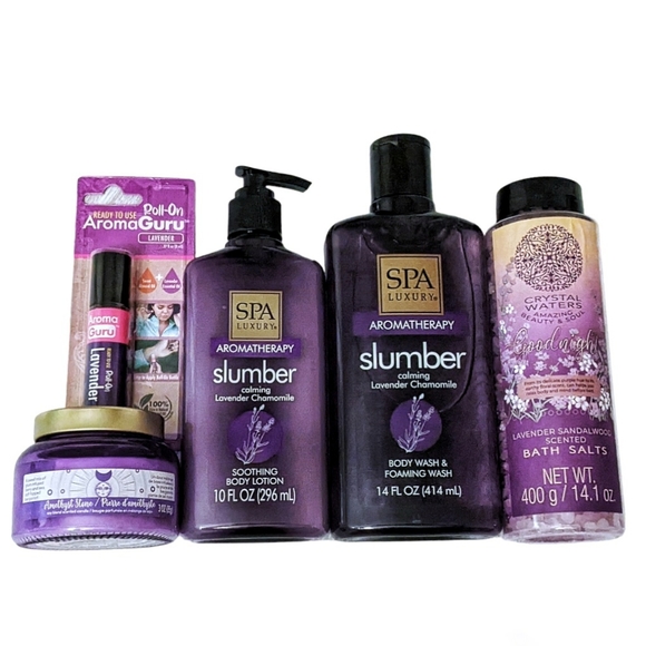 Luxurious Calming Lavender Slumber Gift Basket Relaxation - Picture 5 of 15